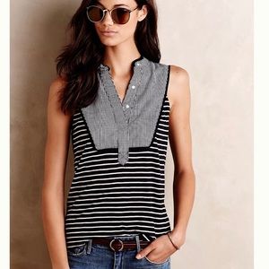 Anthropologie Little Yellow Button Osten Tank | M